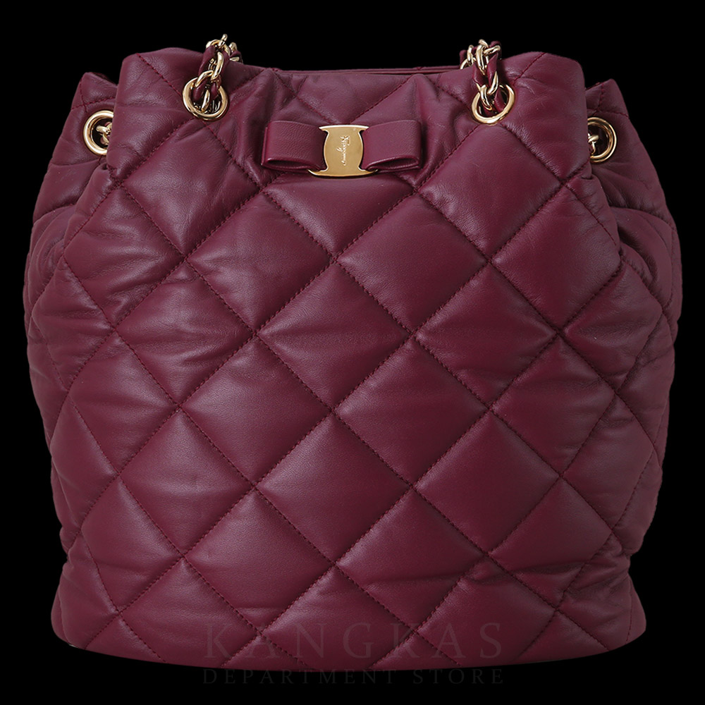 FERRAGAMO(USED)페레가모 바라리본 버킷백